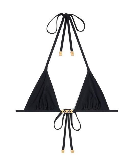 Céline Black Triomphe Triangle Top