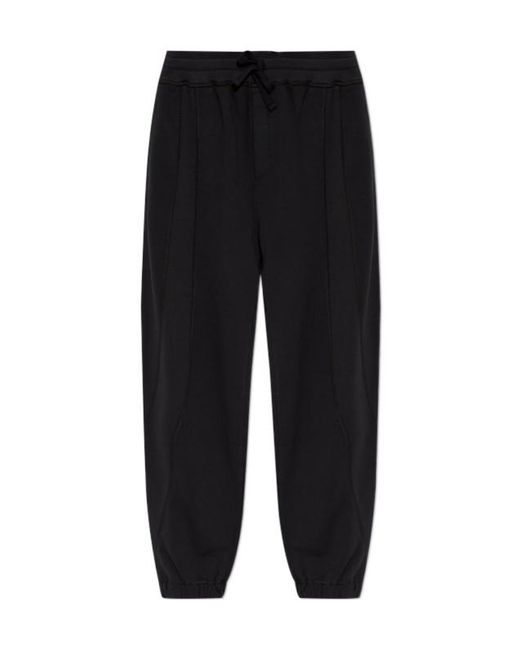 Dolce & Gabbana Black Logo Printed Sweatpants for men