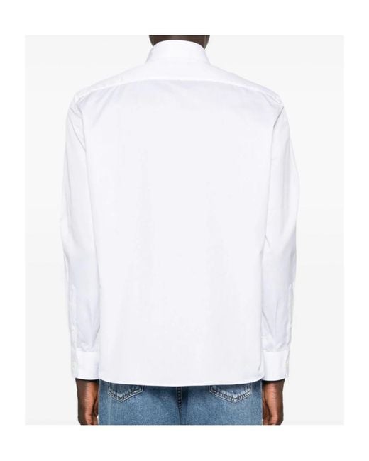 Brunello Cucinelli White Button-Up Shirt for men