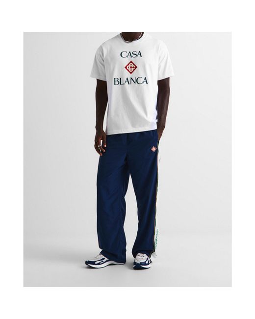 Casablanca White Printed T-Shirt for men