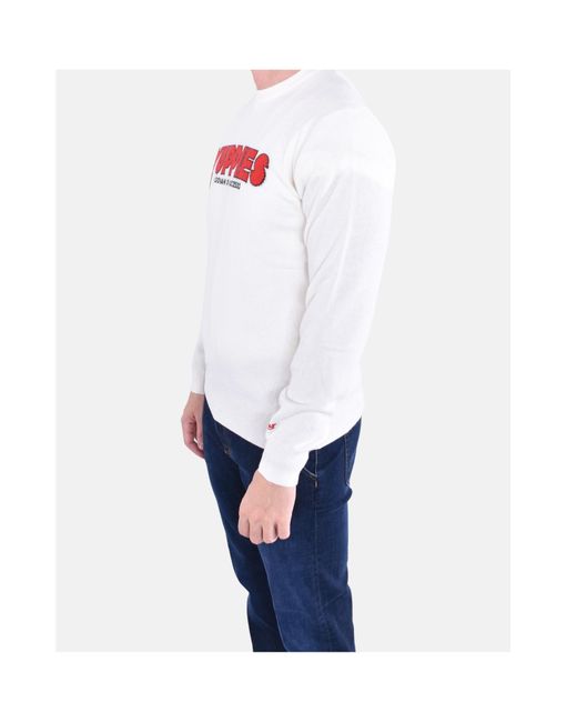 Mc2 Saint Barth White Heron Crewneck Jumper for men