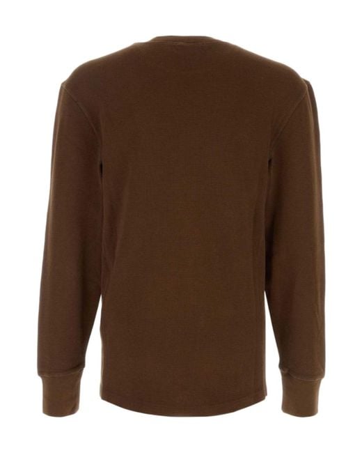 Entire studios Brown Thermal Long Sleeve T-Shirt for men