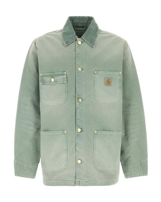 Carhartt Green Wip Og Chore Dearborn Canvas Coat for men