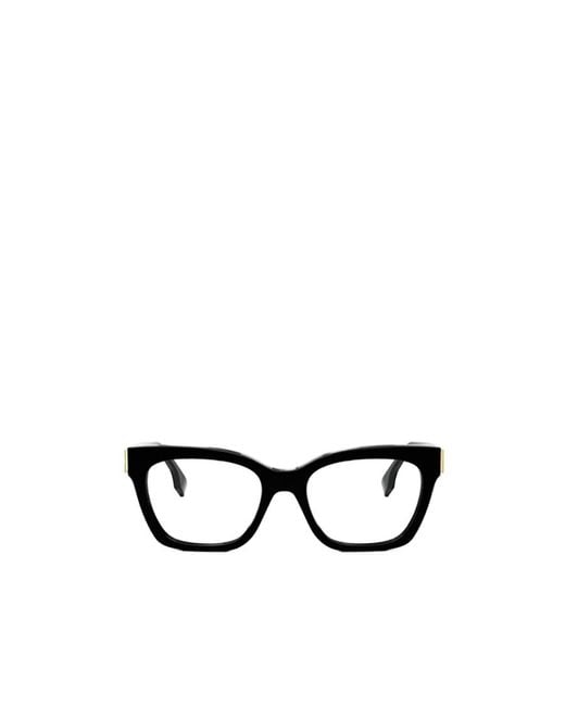 Fendi White Eyewear Cat-Eye Frame Glasses