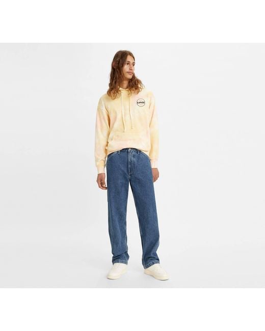 Levi's Blue 568 Straight Leg Jeans for men