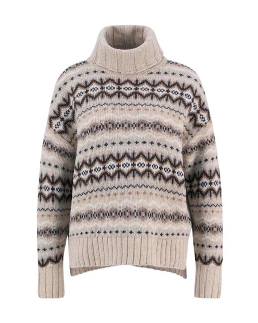Barbour Gray Turtleneck Sweater