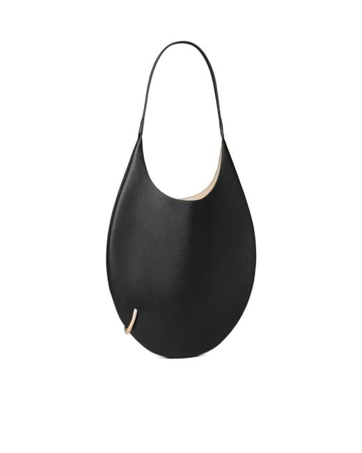 Tory Burch Black Pierced Soft Shoulder Bag