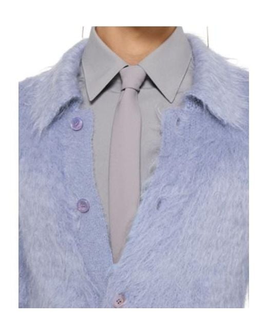 Gucci White Crepe-Effect Silk Blend Tie for men