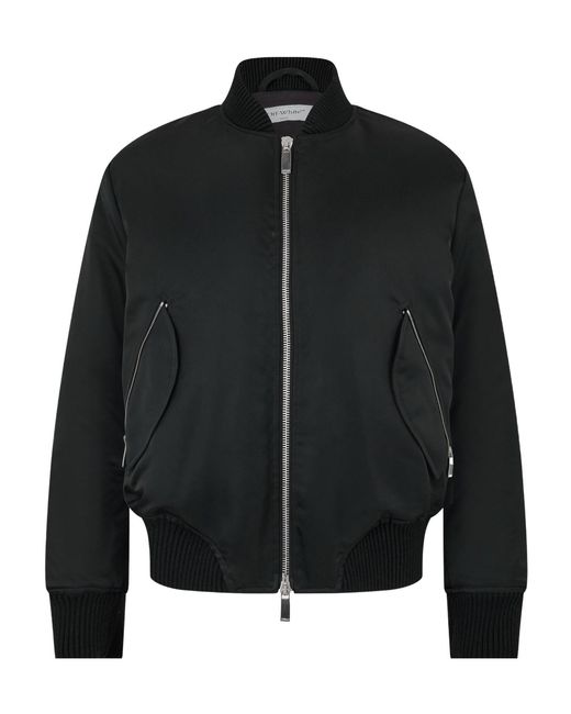 Off-White c/o Virgil Abloh Black Emb Bomber Sn99 for men