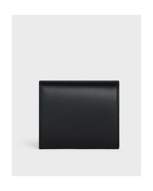 Céline Black Small Flap Wallet Triomphe
