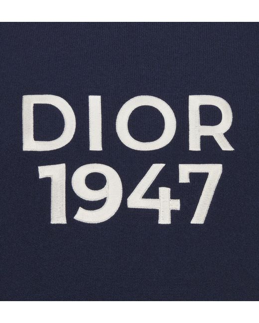 Dior Blue Round-Neck Sweater for men