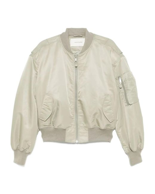 Entire studios White Broad Bomber Jacket