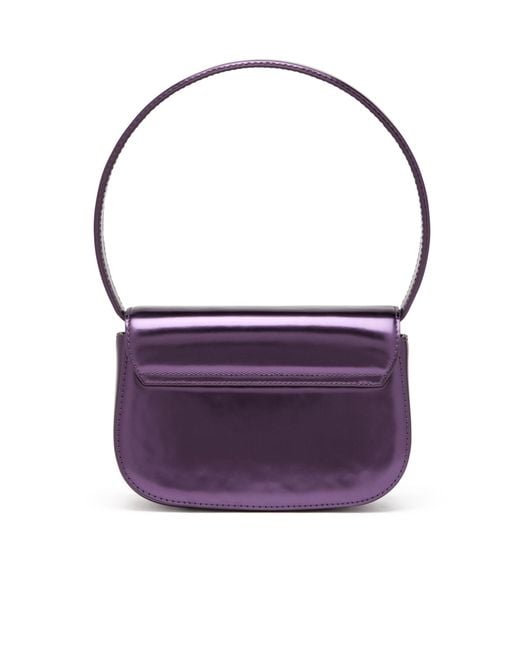 DIESEL Purple 1Dr-Iconic Mirrored Shoulder Bag