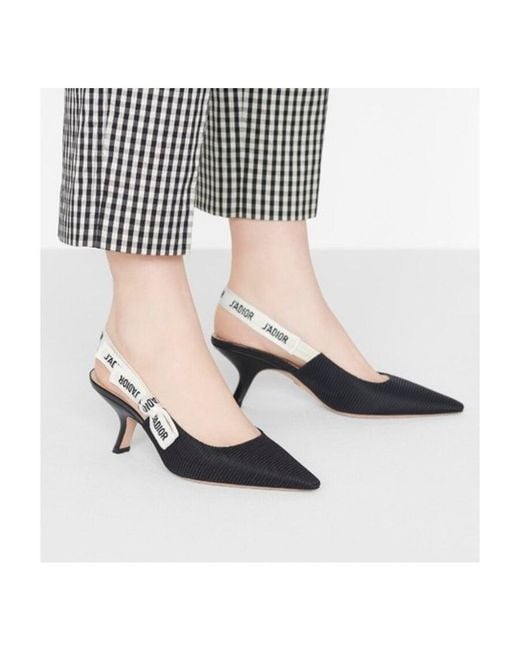 Dior Black J'A Slingback Pump