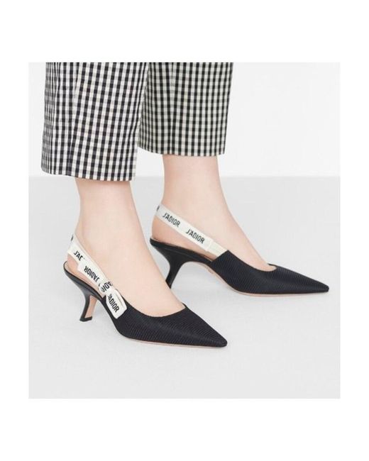 Dior Black J A Slingback Pump