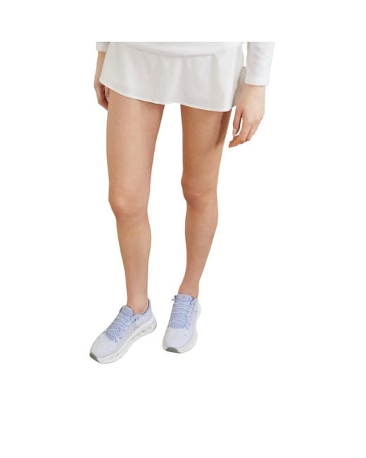 On Shoes White Stretch Recycled-Knit Sneakers