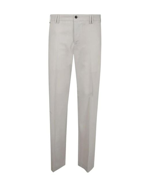 PT01 Gray Wool Chinos for men