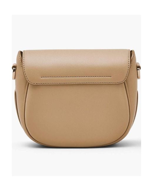 Marc Jacobs Natural The Covered J Marc Saddle Bag