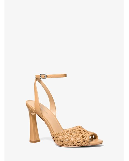Michael Kors Metallic Rosie Woven Sandals