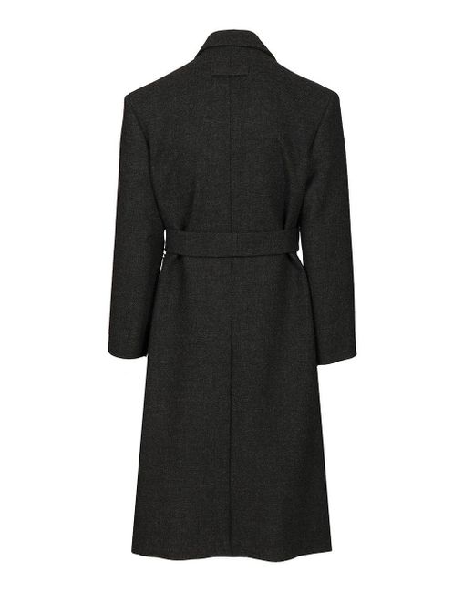 Fear Of God Black Belted Waist Relaxed Coat for men