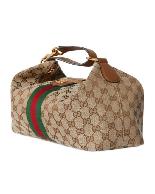Gucci Brown Vanity Medium Top Handle Bag