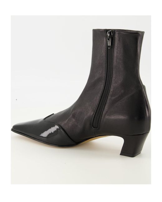 Khaite Black Nevada Ankle Boots
