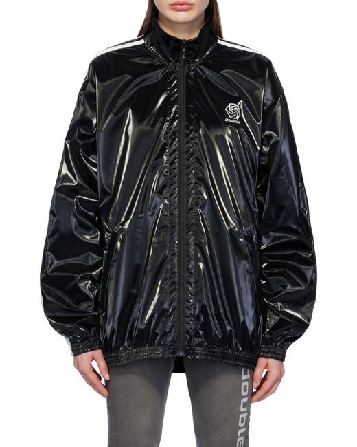 Doublet Black Patent-Finish Track Jacket for men