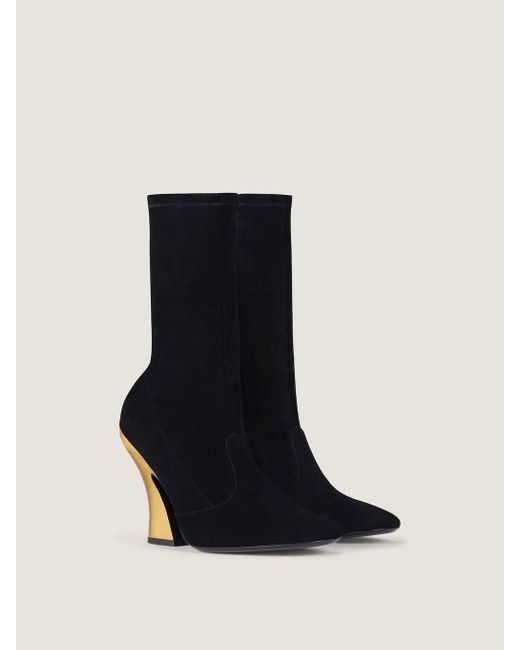 Givenchy Black Sculpted Ankle Boots