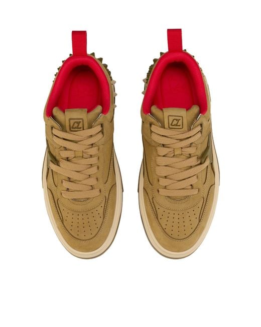 Christian Louboutin Brown Astroloubi Leather Sneakers for men