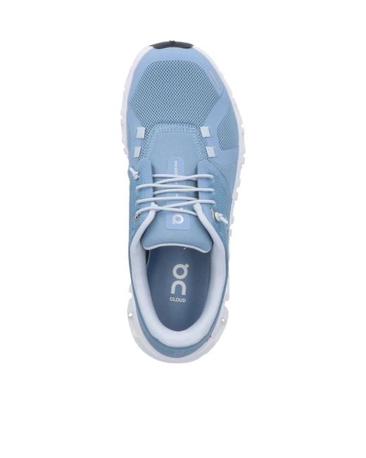 On Shoes Blue W Cloud Lace-Up Sneakers
