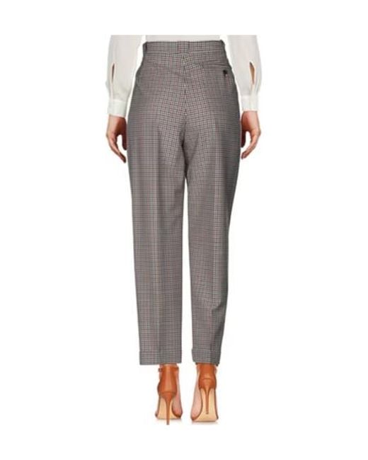 Maison Margiela Gray Plaid Flannel Pants