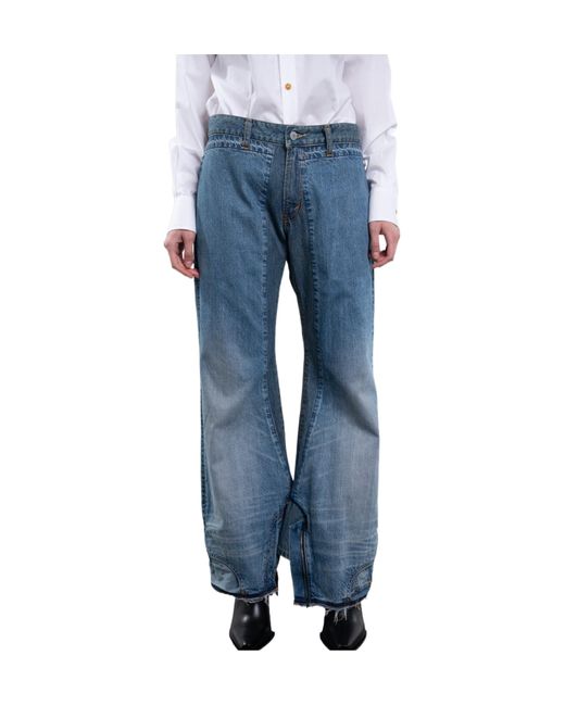 Junya Watanabe Blue Jeans With Belt Loops