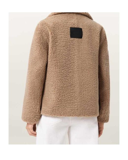 AllSaints Natural Eddie Faux-Fur Jacket