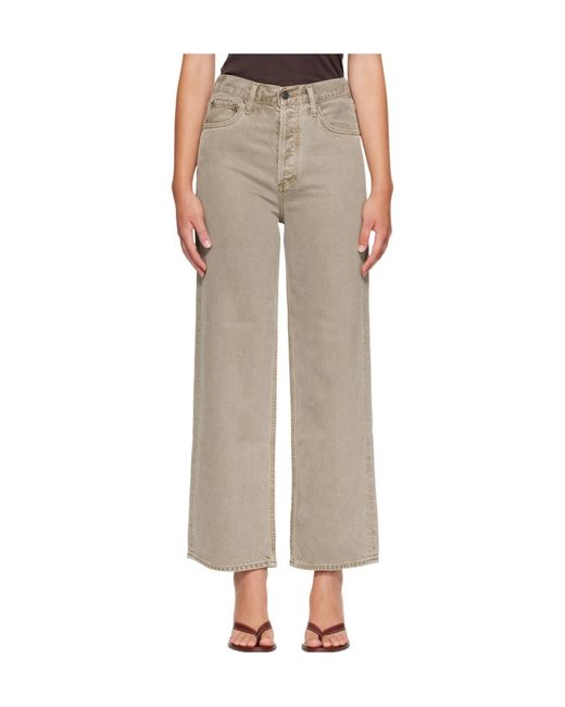 Agolde Natural Flyweight Ren Wide-Leg Jeans