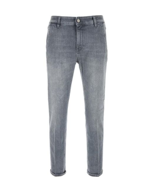 Pt Pantaloni Blue Pt Torino Cinque Tasche Slim Jeans for men