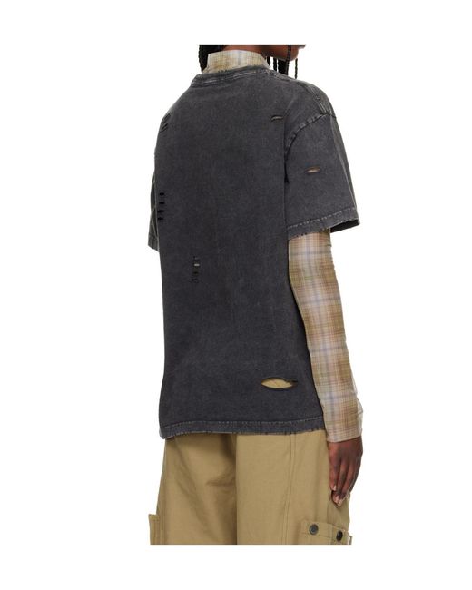 ANDERSSON BELL Black Layered Printed T-Shirt