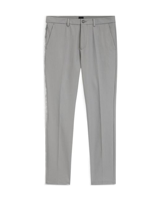 Boss Gray Belt Loop Casual Pants for men