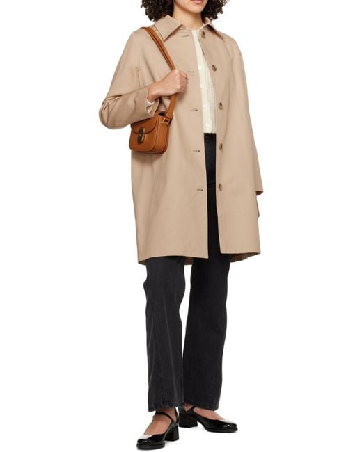 A.P.C. White Milo Cable-Knit Cardigan