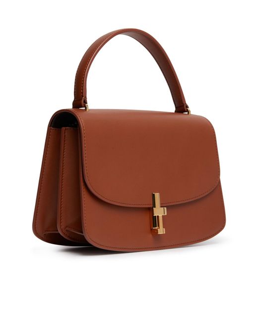 The Row Brown Sofia 8.75 Clamshell Handbag