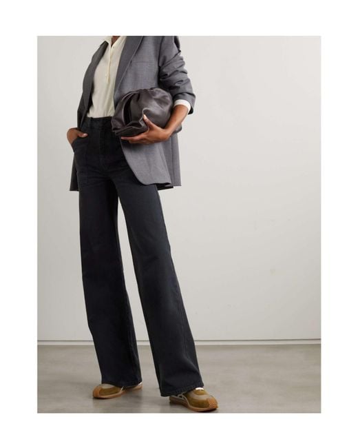 Nili Lotan Black Quentin Belt Loop Jeans