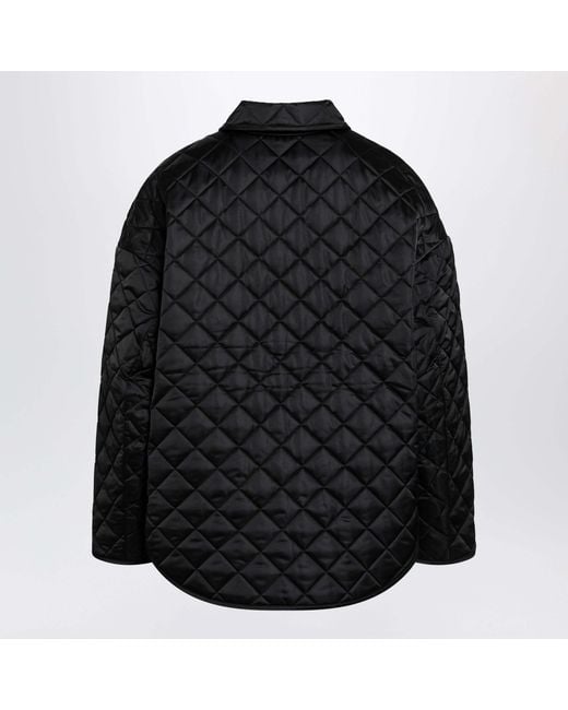 Totême Black Collared Long-Sleeved Casual Jacket