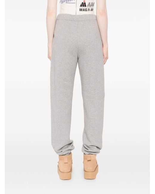 The Attico Gray Elastic Waist Track Pants