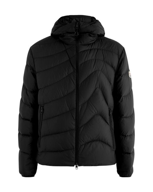 Moncler Black Zephyros Quilted Shell Jacket for men