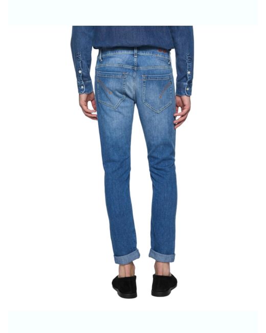 Dondup Blue George Slim-Fit Jeans for men