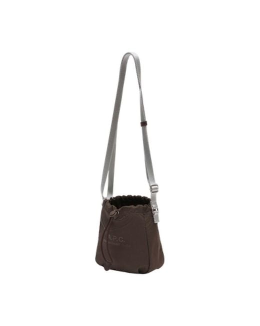 A.P.C. White Adjustable Strap Backstage Crossbody for men