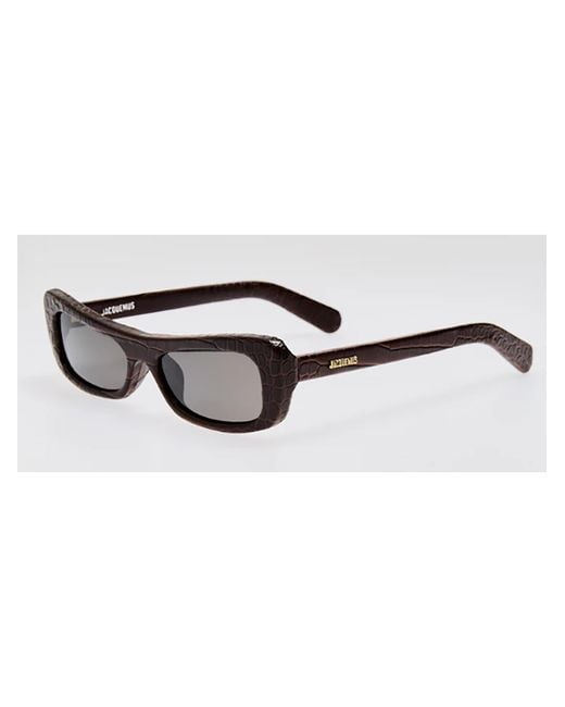 Jacquemus White Rectangular Cat-Eye Sunglasses