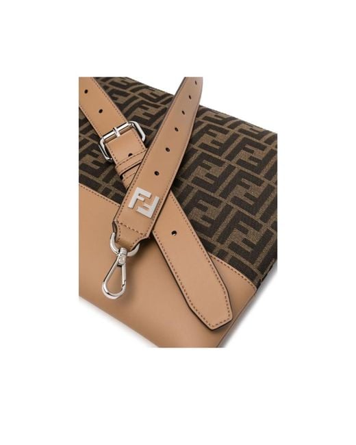 Fendi Multicolor Ff Motif Medium Clutch Bag for men