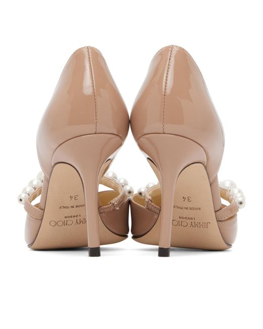 Jimmy Choo Pink Aurelie 85 Pointed-Toe High Heels