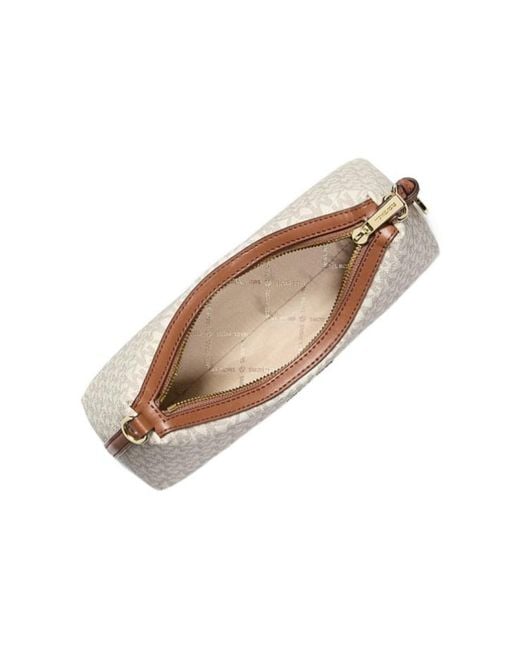 Michael Kors Natural Sammy Small Signature Logo Convertible Crossbody Bag