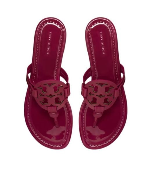 Tory Burch Purple Miller Cut-Out Miller Sandals